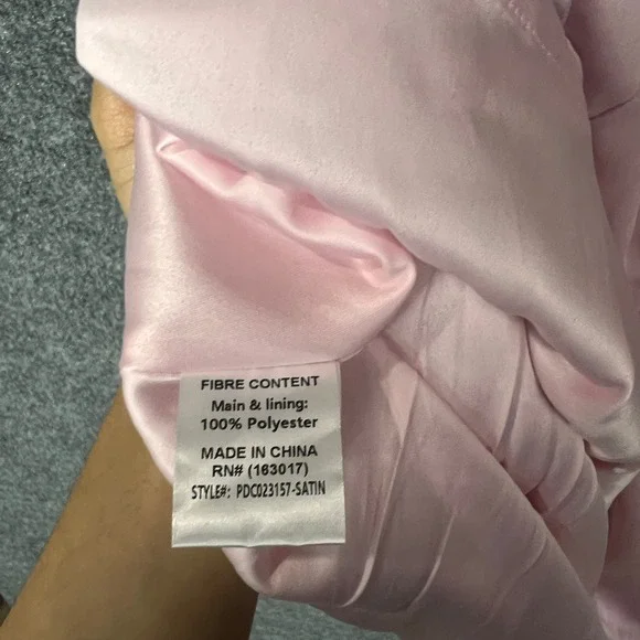 NEW Princess Polly Straplie Mini Dress Pink Satin‎ Smocked Bust Square Neck 10 - Picture 10 of 11